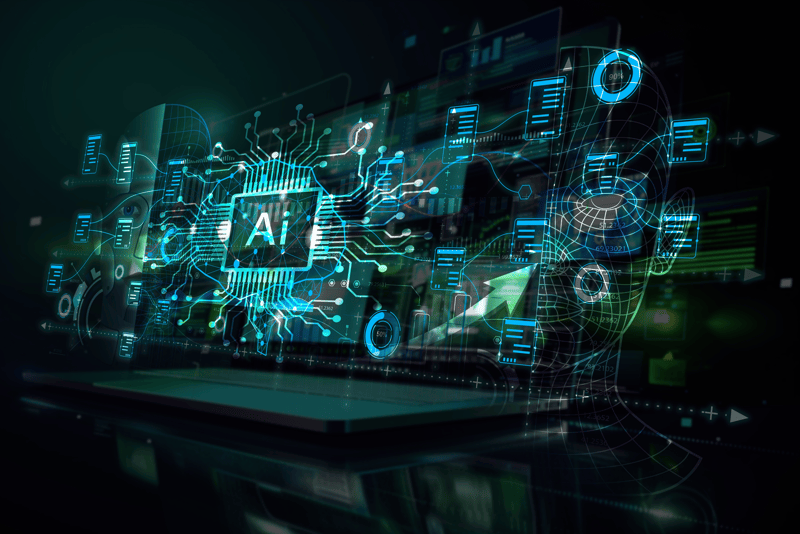 AI-handelsplattform med neurala nätverk och visualisering av marknadsdata